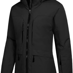 Women's Ski Jacket Waterproof Winter Snow Coat Warm Hooded Windbreaker Snowboarding Windproof Rain Jacket