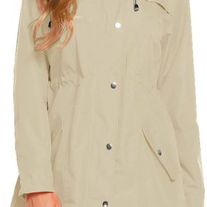 Womens Lightweight Hooded Waterproof Active Outdoor Rain Jacket