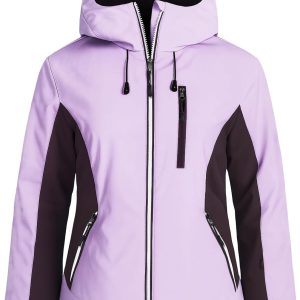 Women's Waterproof Winter Jacket Ski Snow Jacket Windproof Warm Rain Coat Insulated Sonwboard Hooded Jacket