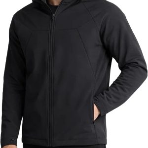 Mens Softshell Jacket - Faux Fur Lined Water Wind Resistant Performance Mens Fleece Jacket for Hiking Running Jogging