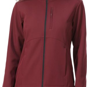 Women's Softshell Fleece Lined Warm Windbreaker Jacket Light Hooded Water Resistant Rain Coat for Travel Daily